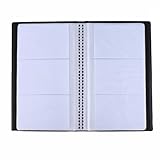Visitenkartenmappe, Visitenkarten Organizer, Visitenkartenbuch, Visitenkartenetui Flach,...