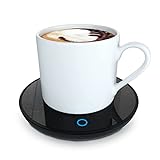Elektrischer Kaffeewärmer, Smart Schreibtisch Kaffeewärmer, Tassenwärmer mit 2...