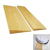 Tragbare Rollstuhlrampe aus Holz für Zuhause und Schule, 1-5,1 cm Schwellenhilfe, leichte...