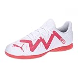 PUMA Unisex Kinder Future Play It Jr Fussballschuh, Puma Weiß Feuer Orchidee,...