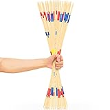 XXL Mikado Spiel Holz Riesenmikado 31 Holzstäbe 90 cm Outdoor Gartenmikado...