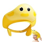 Baby Duschhut - Verstellbares Visier für Duschhaube Cartoon - Shampoo-Schild für...