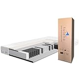 TULENA NOX Taschenfederkern Matratze 90x200 Federkernmatratze H1 + H2 Comfort 20cm hoch...