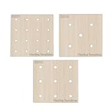 TTETTZ 3 Teiliges Set Aus Holz, Pflanzlineal, Aussaatvorlage für, Gartenbegeisterte