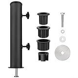 Zilimontt Robuster Granit-Schirmständer mit verstellbaren PVC-Hüllen für winddichten...