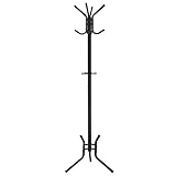 SONGMICS Garderobenständer, Kleiderständer, 49 x 176 cm, 12 Haken, für...
