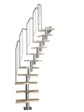 DOLLE Raumspartreppe Buche Multiplex Höhe 222-276 cm den individuellen...