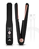 Glätteisen Kabellos,FERNIDA Reisen Mini Haarglätter Und Lockenstab mit...