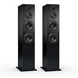 Nubert nuBoxx B-70 | Schwarze Standlautsprecher | 2 St�ck Passivboxen | F�r Moderne...
