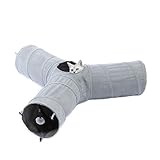PAWZ Road schön Faltbar Katzentunnel Katzenspielzeug mit Ball Rascheltunnel für Katzen...