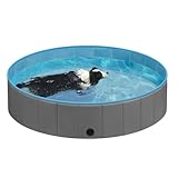 EUGAD Hundepool für große Hunde, faltbares Planschbecken, Hundebadewanne, Swimmingpool,...