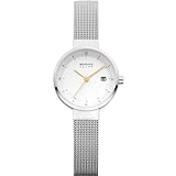 BERING Damen Analog Quarz Classic Collection Armbanduhr mit Edelstahl Armband...