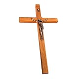 Zkydhbd Kruzifix Wandkreuz Massives Holz Katholisches Kreuz Dekoration Für Die Wand...