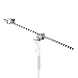 Walimex pro Galgen mit 2 Schraubklemmen, 100cm - Ideal für Auf- und Kopflicht,...