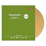 THAKKER Cork Mat - Plattentellerauflage aus feinstem Kork - Natur | 3mm stark | 295mm...