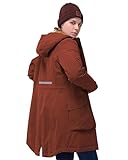 33,000ft Damen Wintermantel Lange Warme Winterjacke Wasserdichte Winddichte...