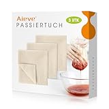 Aieve 3 Stück Passiertuch ca. 50x50cm Käsetuch Wiederverwendbares Siebtuch...