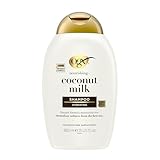 OGX Coconut Milk Shampoo 385 ml, feuchtigkeitsspendendes Haarshampoo mit Rizinusöl und...