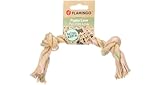 Flamingo Puppy Spielzeug Luro Seil mit 2 Knoten Braun – M | 32 cm L x 5 cm B x 5 cm H,...