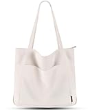 Prite Handtasche Damen Tote Bag Shopper Groß Umhängetasche Cord Beuteltasche Stofftasche...