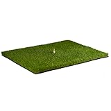 AMF Life Golf Abschlagmatte 85 x 65 x 4cm, Indoor Outdoor, inkl. Tee + Teehalter...