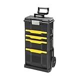 Stanley Rollende Werkstatt aus Metall-Kunststoff 1-79-206 – Werkzeugwagen leer mit 3...