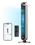 Dreo 25dB leiser Smart Turmventilator mit Fernbedienung für Schlafzimmer, 106CM...