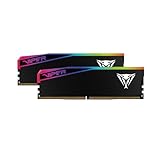 Patriot Viper Elite 5 Ultra Gaming RGB DDR5 RAM 64GB (2x32GB) 6400MT/s CL32 1.4V UDIMM...