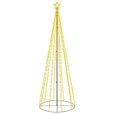 vidaXL LED Weihnachtsbaum Kegelform Tannenbaum Lichterbaum Weihnachtsdeko Stern...