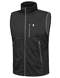 Little Donkey Andy Leichte Softshell-Weste für Herren, Winddichte ärmellose Jacke für...