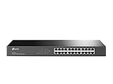 TP-Link 24-Port 10/100Mbps Unmanaged Ethernet Switch, 19-inch Rack-Mount, Steel...