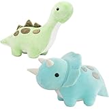 Cpoeof 2pcs Plüschtier Dinosaurier Stofftier Kawaii Dinosaurier Plüsch, Dino Kuscheltier...
