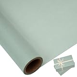 Larcenciel Seidenpapier Rolle, 10 m x 43 cm Perlglänzendes Salbei Grüne Seidenpapier...