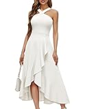 Bbonlinedress Sommerkleid Damen lang Abendkleider elegant für Hochzeit weißes...