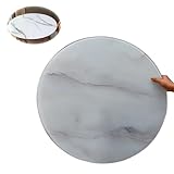 Tischplatte aus gehärtetem Glas, kratzfest und langlebig, perfekt für runde Tische in...