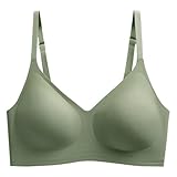 BH Damen Ohne Bügel Push Up, BH Damen Bequemer Seamless Klassische Bra Starker Halt...
