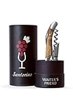 Santorino® Kellnermesser | Exklusives Sommeliermesser aus Campecheholz, 2 Stufen...