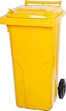 PROREGAL 2-Rad-Mülltonne MGB | HDPE-Kunststoff | HxBxT 94,5x48x54cm |...