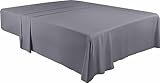 Utopia Bedding - Bettlaken ohne Gummizug - Betttuch 167 x 243 cm - Laken für Bett 90 x...