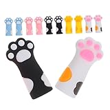 TOPBATHY 18 Stück Teiliges Bunte Katzenkrallenkappen aus Weichem Silikon Schützende...