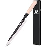 WILDMOK Sushi-Sashimi-Messer 25,5 cm mit deutschem Yanagiba-Edelstahl, Küchenmesser für...