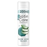 Satin Care Intimpflege Rasiergel Damen (200 ml), Gel Aloe Vera, Geschenk für...