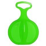 LILENO SPORTS Kinder Poporutscher zum Rodeln (1er Set grün) - Kunststoff Rutschteller...