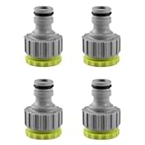 GNALIA Gardena Kupplung 4 Stück Wasserhahn Adapter Schlauchverbinder Set 1/2-3/4 Zoll...
