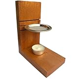 Trintura Weihrauchbrenner aus Holz – Aromalampe mit Edelstahlsieb – Räuchergefäß...