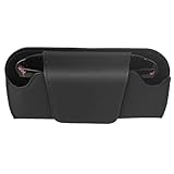 Brillenhalter für Auto, Sonnenbrillenhalter Auto mit Magnetverschluss, Leder...