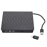 DINESA Externer USB 3.0 DVD RW CD- Slim Carbon Grain Drive Reader Player für PC Laptop...