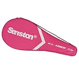 Senston Tennisschläger Tennistasche mit verstellbarem Schultergurt, pink