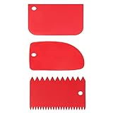nuoshen Teigspachtel Set，3 Stück Teigkarte Teigschaber Teigschaberkarte...