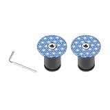 2 Pcs Aluminiumlegierung Lenker Bike Bar End Plugs Mountain Bikes Bar End Cap Radfahren...